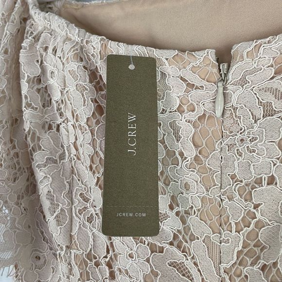 J. Crew Off The Shoulder Lace Dress. Size 00. New with Tags. - Picture 12 of 16
